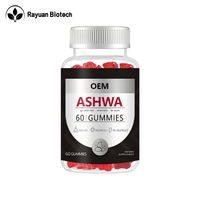 Gummies adaptogènes à l'ashwagandha : Soutien apaisant, complément alimentaire à base de plantes, en stock, approvisionnement en gros