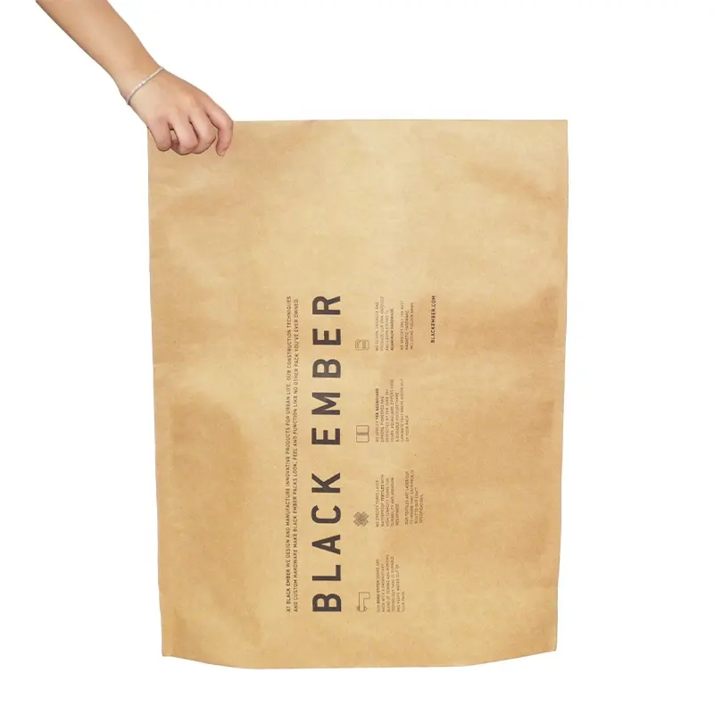 Коричневая курьерская упаковка для одежды из крафт-бумаги, биоразлагаемая упаковка для конвертов из крафт-бумаги
