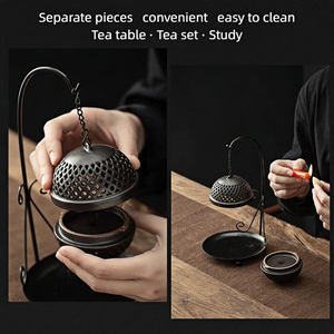 Most Selling cense Burners Wholesale Metal Arabic Bakhoor Incense Cone Burner with Elegant Design for <b>Home</b> Fragrance - Product Image 2