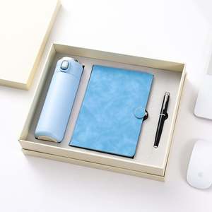 Nouvelles idées de produits 2026 avec tasse en acier inoxydable à isolation sous vide, carnet en cuir vintage et stylo, ensemble cadeau personnalisé - Product Image 6