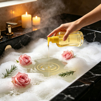 Offre Spéciale Huile de Bain Hydratante et Nourrissante Longue Durée Effet Éclaircissant Personnalisé pour le Corps à l'Huile d'Olive