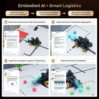 Voiture robotique IA ClawPi ROS2 Raspberry Pi 5 Mecanum avec LiDAR SLAM, vision IA, OpenClaw et LLM multimodale