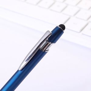 09 Multifunction Ball <b>Pen</b> <b>With</b> <b>Stylus</b> Tip Soft Touch Screen <b>Pen</b> 2 in 1 Custom Logo Luxury Metal Ballpoint <b>Pens</b> - Product Image 4