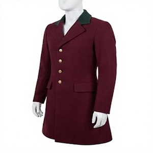 Men's Equestrian Show Jacket Riding Frock Coat Button Front Long Sleeve Event <b>Dress</b> Outerwear - Product Image 3