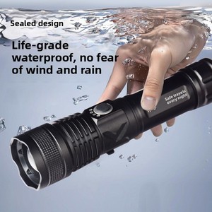 <span class=keywords><strong>Linterna</strong></span> LED de Aleación de Aluminio Recargable por USB Tipo-C, de Alta Intensidad y Largo Alcance (100-200m), <span class=keywords><strong>con</strong></span> Protección IP20, para Fuerzas Especiales - Product Image 3