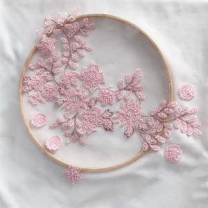 Fancy Đính Cườm Ren Vải Thêu 3d Hoa Vải Cho Haute Couture - Product Image 4