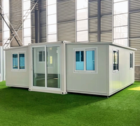 Maison conteneur extensible résistante au vent de 20 pieds et 30 pieds pour camp minier, bureau conteneur portable de luxe