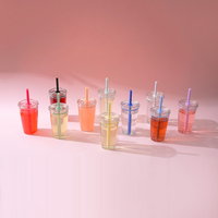 Nouvel Arrivage – Gourde Tritan 600 ml avec Paille, Design Bonbons Multicolores, Sans BPA, Réutilisable, pour Usage Quotidien en Extérieur, Compatible Eau Bouillante