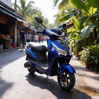 Sepeda Motor Listrik Cepat CKD EEC 10/12 inci Buatan Cina 600/800W Kecepatan 50km/jam Moped Listrik untuk Dewasa