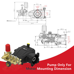 Bomba Triplex Kuhong 3300 PSI 230 Bar 3.0 GPM Portátil, Repuestos para Bomba de Hidrolavadora de 200 Bar - Product Image 3