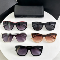 Lunettes de soleil de luxe carrées à monture intégrale, verres dégradés de qualité supérieure, protection UV400, mode unisexe pour adultes, hommes et femmes