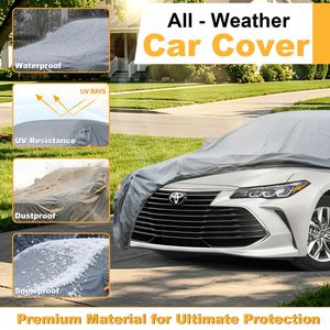 Housse de voiture universelle quatre saisons, personnalisée, imperméable, pliable, pour extérieur, protège du soleil et de la neige, vente en gros - Product Image 4
