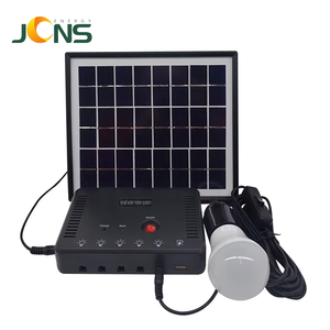 Kits de Paneles Solares Portátiles JCNS DC 6V/12V/3A 4W con 2 Bombillas LED para Casas Pequeñas - Product Image 1