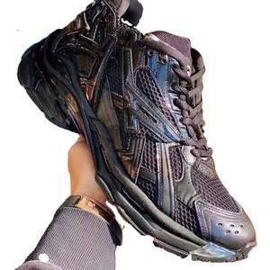 Chaussures décontractées originales rétro pour hommes, style running, en cuir épais et léger, à lacets, en maille PVC, de haute qualité, de la marque Stock X Designer. - Product Image 5