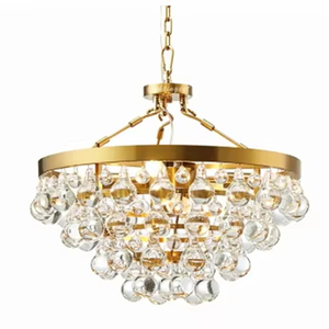 Moderna Illuminazione Di Cristallo Di Lusso Lampadario Finitura Oro <span class=keywords><strong>Led</strong></span> Lampadario Moderno - Product Image 1