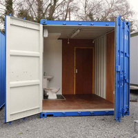 Conteneur sanitaire WC de 8 pieds, toilettes à double cabine et conteneurs de douche