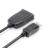 Connecteur de convertisseur actif DP DisplayPort vers DVI prise en charge de l'affichage à écrans multiples EDID DP DVI 24 + 5 câble adaptateur