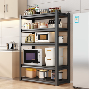 Organizador de alimentos plegable de Metal, organizador para sala de estar, estantes para electrodomésticos de cocina, estantes de almacenamiento portátiles para Cocina - Product Image 2