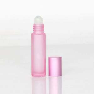 Botella de Vidrio Esmerilado Portátil de 10 ml con Impresión Serigrafiada, Botella Recargable con Rodillo para Perfume y Aceites Esenciales, 100 Unidades - Product Image 6