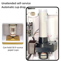 Distributeur automatique de café instantané à monnayeur, 3 saveurs, pour usage commercial, machine à boissons chaudes automatique