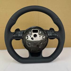Volant de voiture en cuir pour Audi R8 <span class=keywords><strong>TT</strong></span> Mk2 Mk3 B8 B9 <span class=keywords><strong>RS</strong></span> TTS TTRs RS3 RS6 RS4 RS5 RS7 A3 D3 A4 A5 A6 C6 A7 A8 A1 Q3 Q5 Q7 - Product Image 1