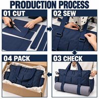 Sac fourre-tout de voyage en nylon Source Factory avec sangle porte-tapis de yoga et doubles poches pour bouteilles, idéal pour la gym