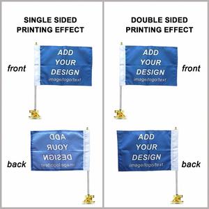 Drapeau de voiture personnalisé en polyester écologique avec support à ventouse pour SUV, camion, bateau, véhicule, baguette - Product Image 2