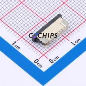 FPC-1.0AS-6PWCR-H25 FFC/FPC Connector SMD,P=1mm,Horizontal Mount Connector Drawer Type Top Contact 6P 1mm - Product Image 2
