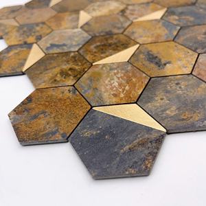 Fabricant professionnel fournisseur d'or mosaïque peler et coller les carreaux - Product Image 2