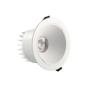 Modern Style Cob Recessed Indoor Led Spot Light Downlight 10w/20w/30w/40w Adjustable White Led Spotlight Fittings for Home Hotel