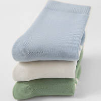 Lot de 5 paires de chaussettes mi-mollet pour enfants, nouvelle collection 2026, en coton doux, pour bébés, motif dessin animé mignon, chaussettes d'école rayées, pour l'automne et le printemps, âge 0-8 ans