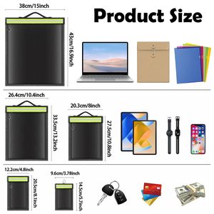 Bolsas Faraday con Asa y Tira Reflectante, Bolsa Anti-Rastreo EMP, Bolsa Ignífuga e Impermeable, Bolsa de Bloqueo de Señales, Jaulas Faraday - Product Image 2