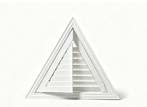 <span class=keywords><strong>Grille</strong></span> de ventilation triangulaire moderne en <span class=keywords><strong>bois</strong></span> pour toit extérieur, persienne à lamelles, couleur personnalisée, durable, pour ventilation de grenier - Product Image 6