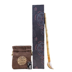 Muxiang <b>Bamboo</b> Smoking Pipe Straight Type Handmade Tobacco Pipe With Silver <b>Screens</b> Gift Set - Product Image 5