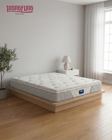 Premium Maßgefertigte LOONGFUNG Hybrid-Matratze Rollgepackt für Zuhause & Hotel Kingsize mit Taschenfederkern & Kühlgel-Memoryschaum