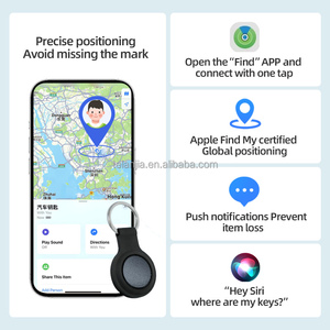 Traceur GPS intelligent pour clés, compatible uniquement avec <span class=keywords><strong>Apple</strong></span> Find My pour bagages, valises, AirTags, clés, sacs - Product Image 4