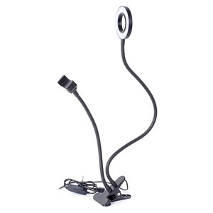 Anneau lumineux pour <span class=keywords><strong>selfie</strong></span> avec support de téléphone portable flexible, compatible avec YouTube, vidéo et photographie, pour <span class=keywords><strong>iPhone</strong></span> <span class=keywords><strong>Xs</strong></span> Max XR et Android - Product Image 3
