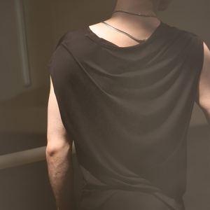 <span class=keywords><strong>T</strong></span>-shirt da uomo con scollo a <span class=keywords><strong>T</strong></span>-shirt traspirante allentata da uomo - Product Image 3