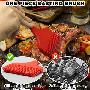 Brocha de Silicona Grande de Grado Alimenticio, Resistente al Calor, para Repostería, Aceite, Mantequilla, Apta para Barbacoa, Hornear y Cocinar - Product Image 6