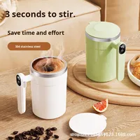 Tasse à agitation électrique magnétique portable entièrement automatique avec mesure intelligente de la température et préservation de la chaleur par isolation