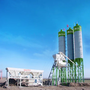 Planta Dosificadora de Concreto Móvil de 50m3/h, Línea de Producción Fija, Eléctrica Avanzada, Lista para Usar, con Control PLC para Suelo Estabilizado - Product Image 4