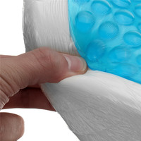 Coussin de siège en gel orthopédique en mousse à mémoire de forme rafraîchissante en forme de U pour soulager la pression du coccyx en été, idéal pour les longues sessions assises au bureau