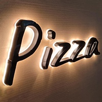 Letrero de Pared Exterior Personalizado con Logotipo 3D, Letras de Canal para Negocios, Tiendas