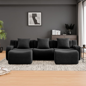 Sitio de Compras en el Extranjero para Muebles de Villa, Tela de Osito de Peluche Color Bronceado de Primera Calidad, Sofá Grande, Muestras Gratis y Envío Gratuito - Product Image 4