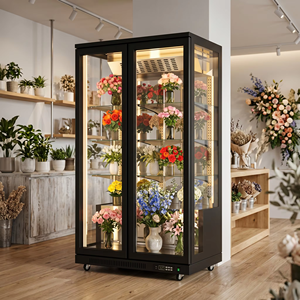 Vitrine Réfrigérée Professionnelle Plein Écran pour Fleurs, Sans Givre, Refroidissement par Air, Haute Définition, pour Fleuriste, Usage Commercial - Product Image 1