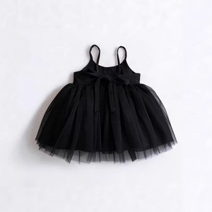 Abito da principessa in tulle <span class=keywords><strong>per</strong></span> bambina, abito da festa estivo bianco con fiocco sul retro <span class=keywords><strong>per</strong></span> bambine - Product Image 3