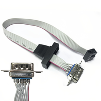 Ordinateur série DB9 mâle RS232 COM Port vers IDC 10 broches câble DB9 à 10Pin carte mère en-tête montage sur panneau support de Port série