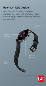 Bracelet de montre intelligente pour <span class=keywords><strong>Xiaomi</strong></span> <span class=keywords><strong>Haylou</strong></span> RS3 LS04 Smartwatch étanche Sport surveillance de la fréquence cardiaque montres intelligentes - Product Image 6