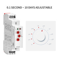 RT8-M1 RT8-M2, 16a AC DC 12V, 24V, 110V, 120V, 220V, 230V, 240V, On/Off, impulsion de retard, relais temporisé multifonction avec 10 choix de fonctions