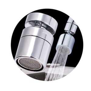 Tête de Robinet de Remplacement Pivotante à 360 Degrés en Laiton Chromé pour Robinet de Cuisine avec Aérateur - Product Image 1